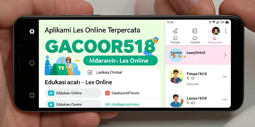 Tampilan antarmuka GACOR518 yang ramah pengguna untuk Les Online.