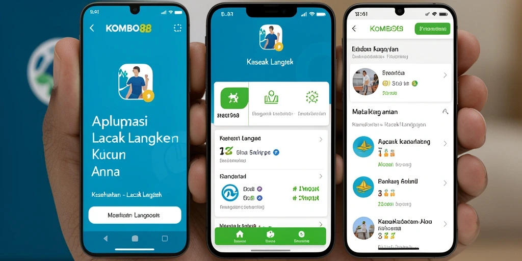 Antarmuka KOMBO88 menampilkan fungsi lacak langkah yang sederhana dan efektif.