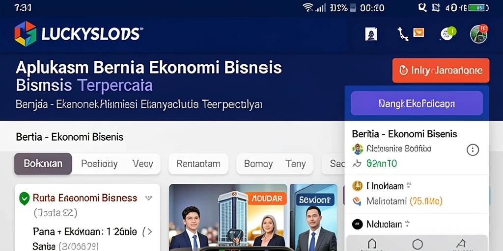 Antarmuka utama LUCKYSLOTS yang intuitif dan informatif.