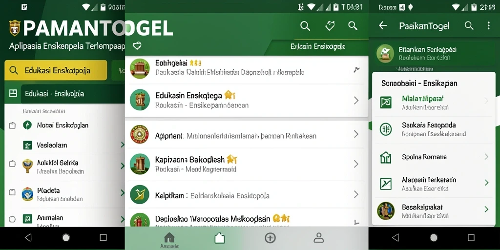 Tampilan antarmuka PAMANTOGEL yang menarik dan informatif.