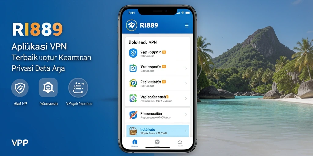 Tampilan antarmuka RI889 yang modern dan user-friendly.
