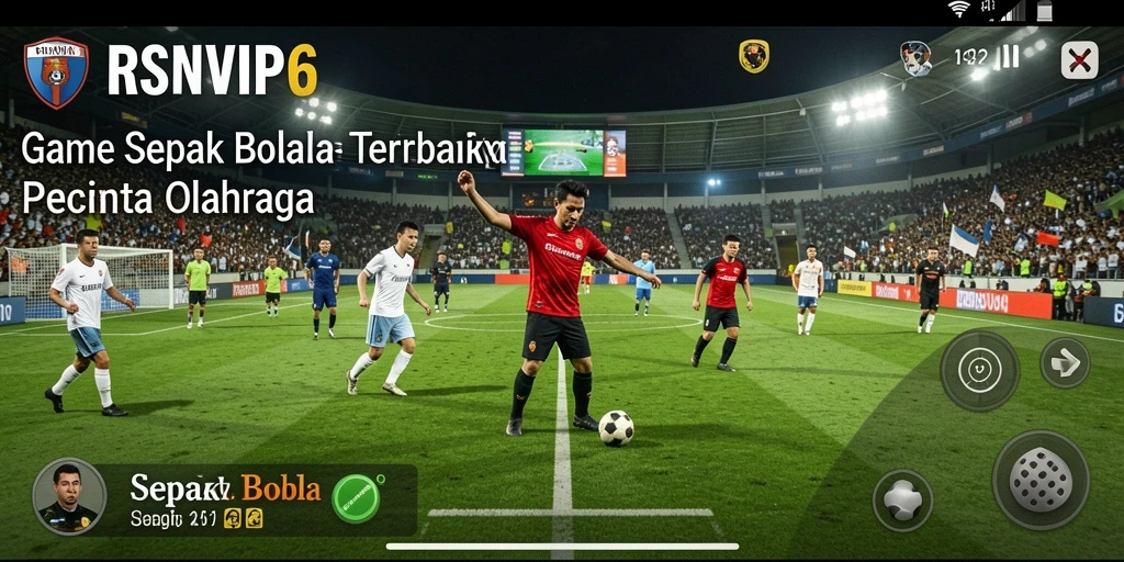 Antarmuka permainan RSNVIP6 menampilkan aksi Sepak Bola yang mendebarkan.