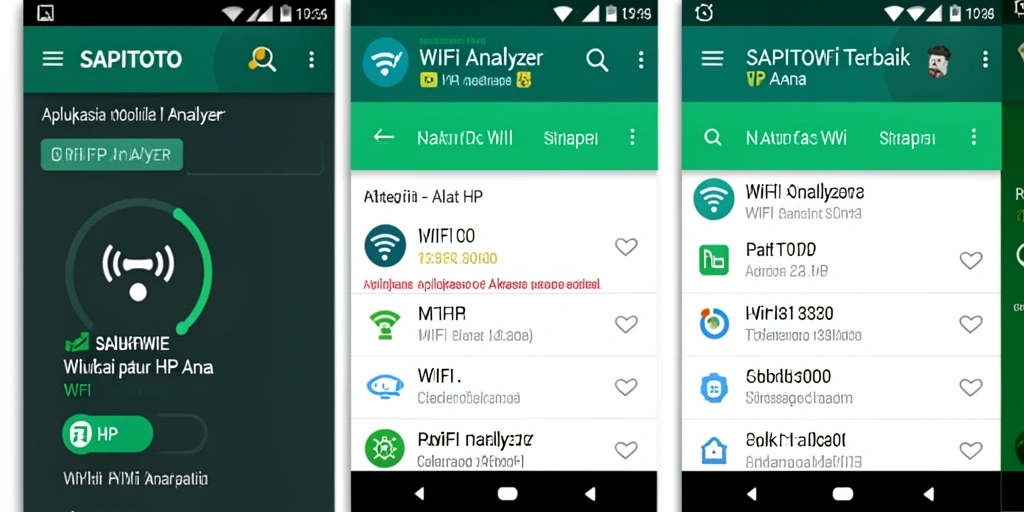 Tampilan antarmuka SAPITOTO untuk analisis jaringan WiFi yang lengkap.