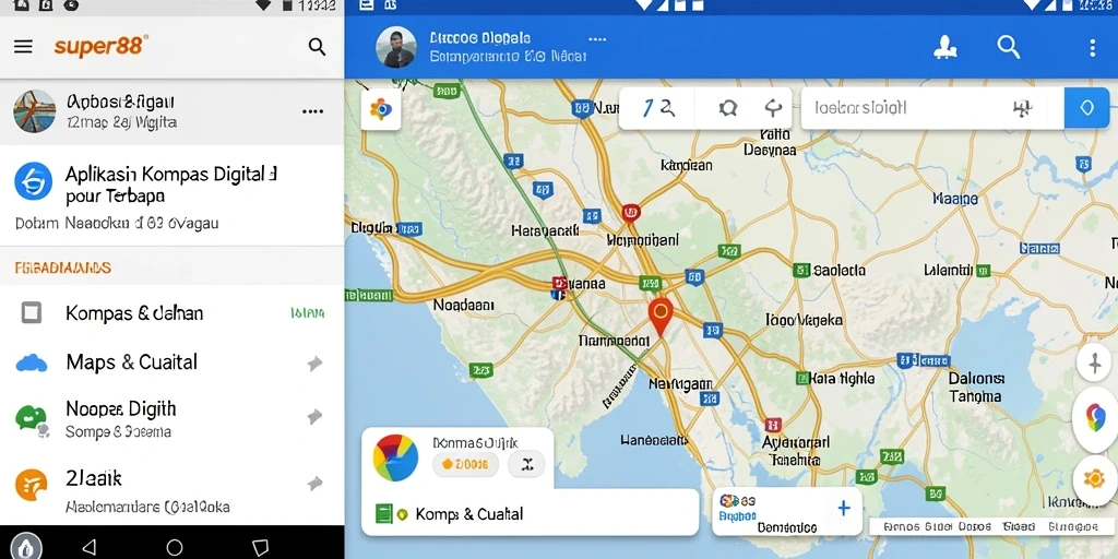 Antarmuka pengguna SUPER88 yang sederhana dan informatif.